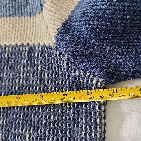 Lands' End Chunky Knit Wool Sweater Womens Size 10-12 M Thick Crewneck Oversize - Picture 4 of 7